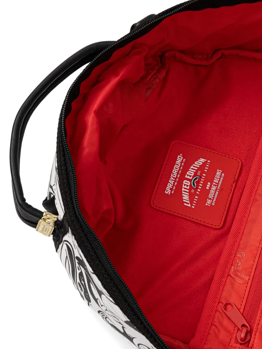 Sprayground Graphic-print Backpack In Gray