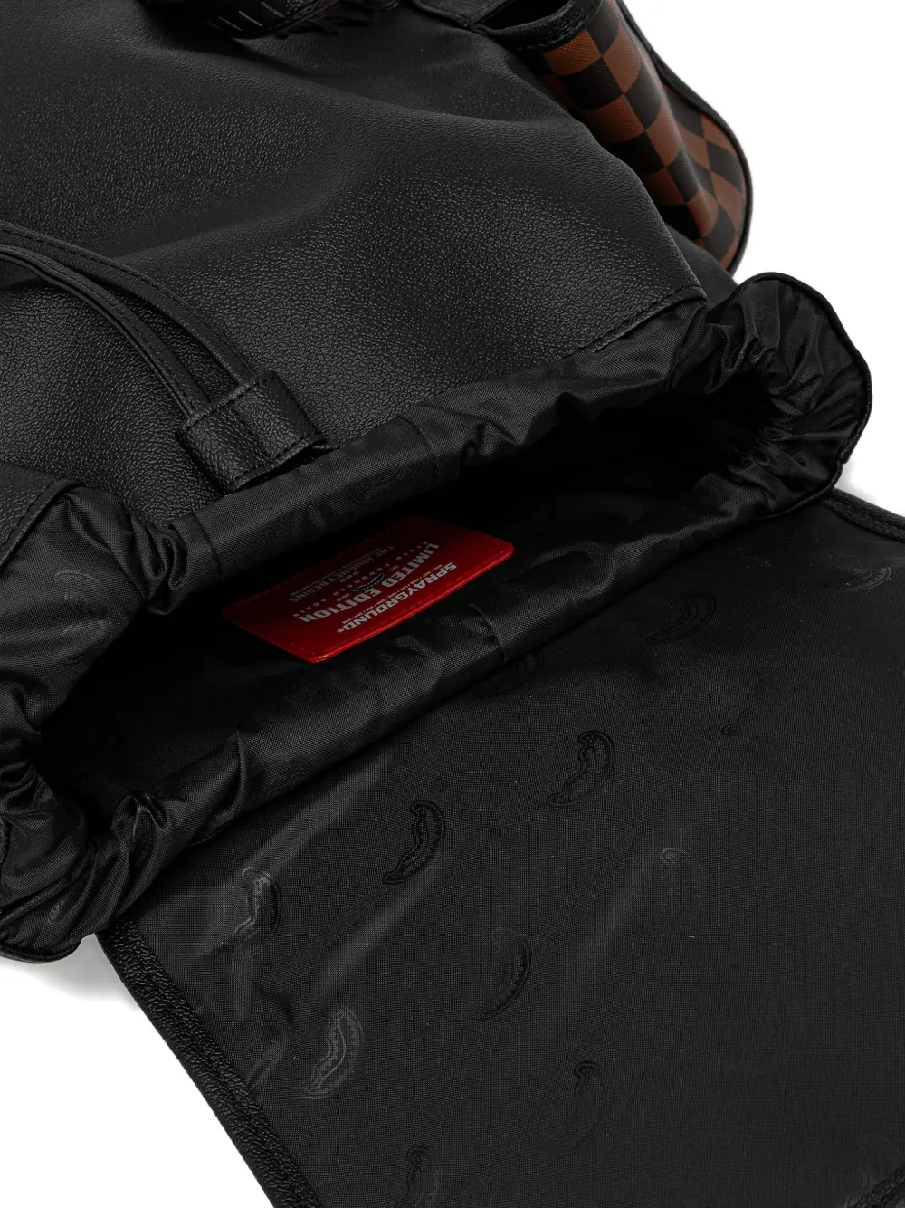 Sprayground Logo-plaque Backpack In Black