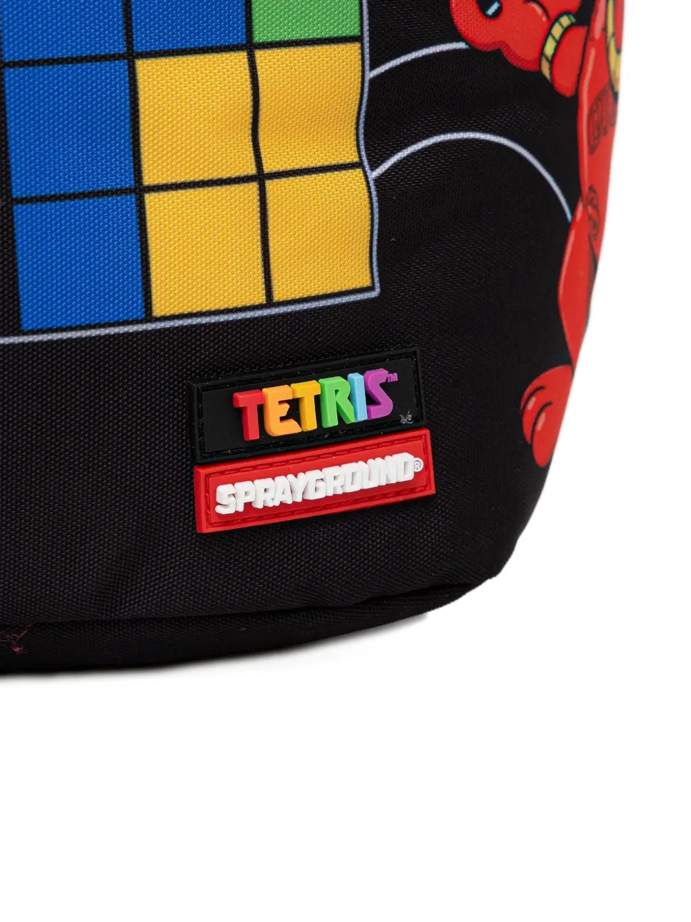 Sprayground Tetris-print Backpack In Black