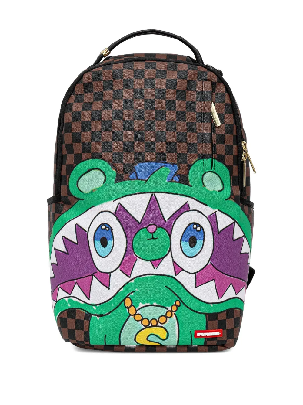 Sprayground graphic-print checked-pattern backpack | Men | Image 2