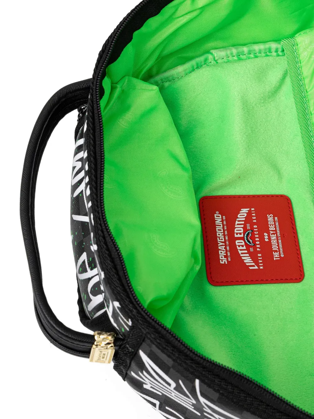 Sprayground Graffiti-print Backpack In Black