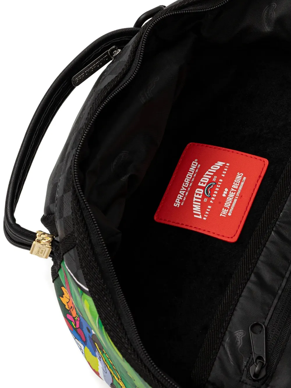 Sprayground Scooba Dooba geruite rugzak Zwart