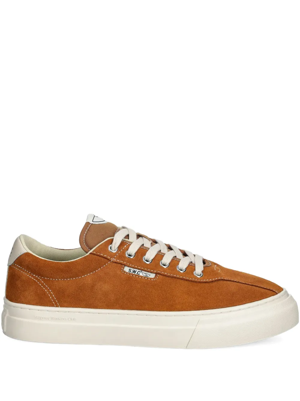 Stepney Workers Club Dellow 02 suede lace-up sneakers - Marrone