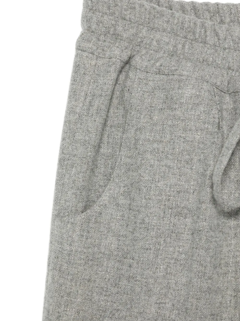 Kiton Drawstring Trousers In Gray