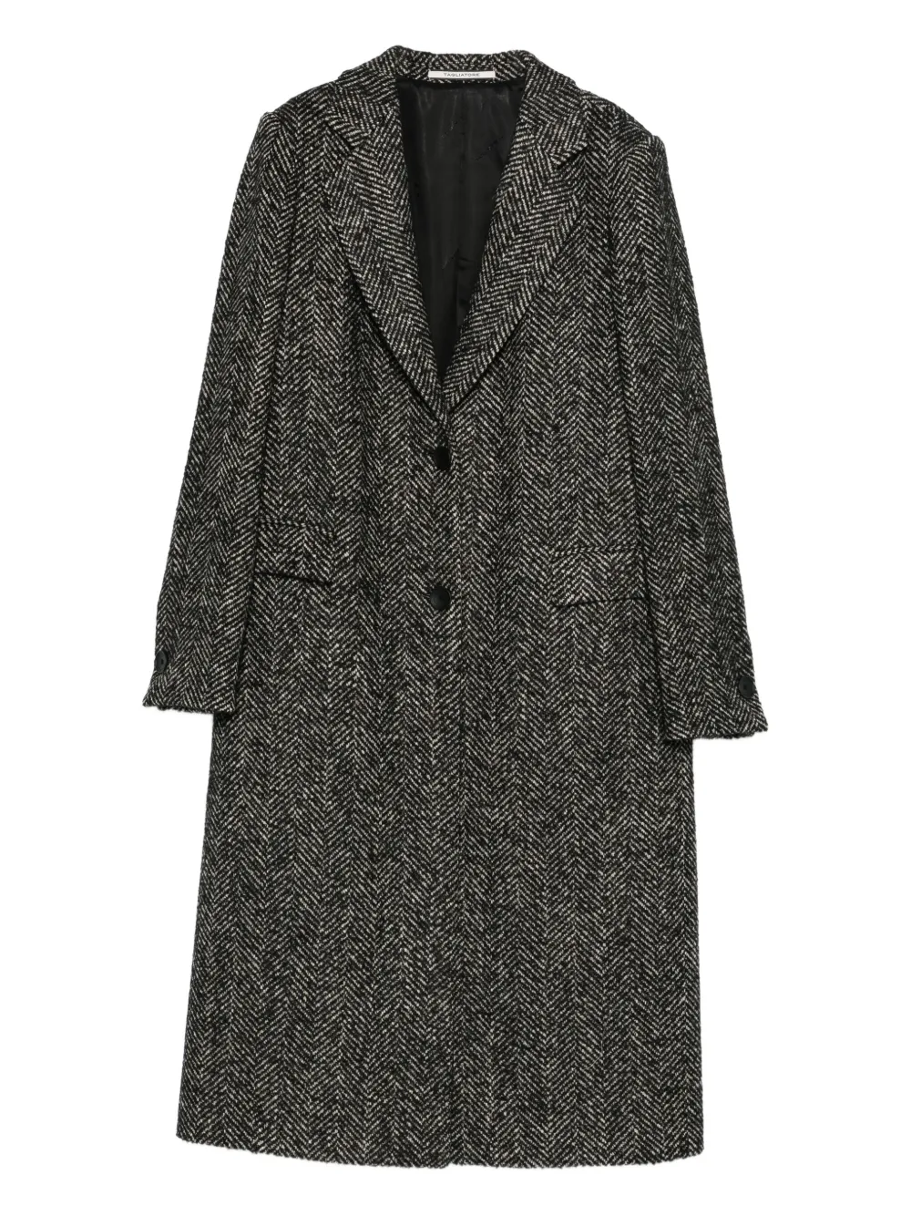 Tagliatore Cappotto Amanda a spina di pesce - Nero