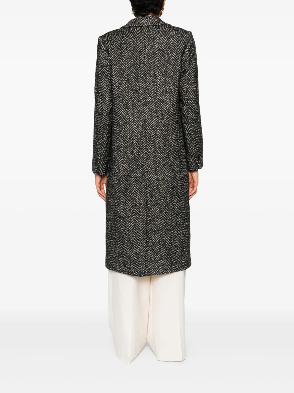 Tagliatore Amanda jas met visgraatpatroon Zwart