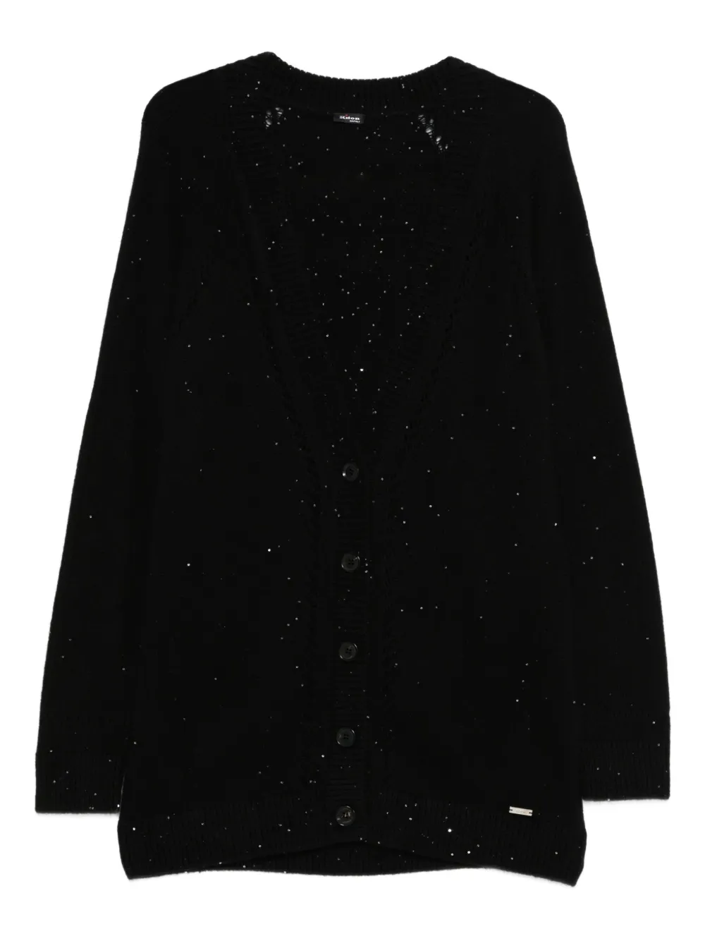 Kiton Cardigan con decorazione - Nero