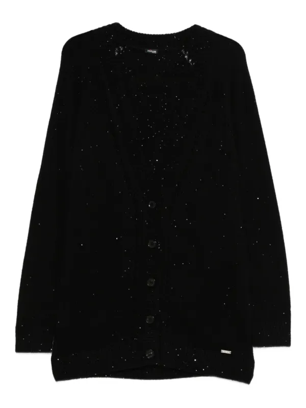 Kiton Embellished-detail Buttoned Cardigan in Black