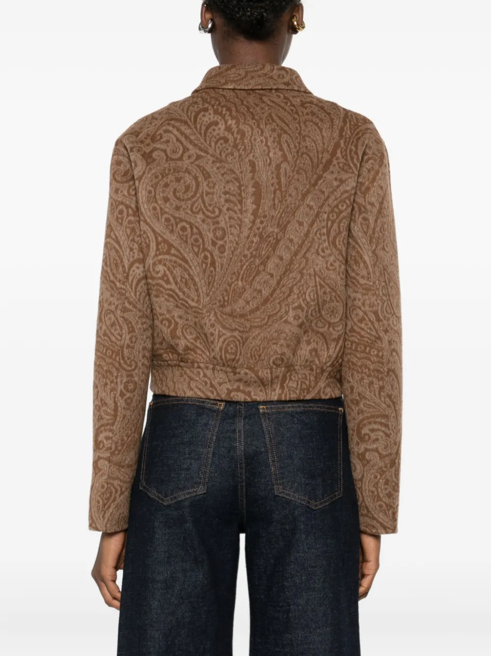 Etro Paisley-pattern Jacket In Brown
