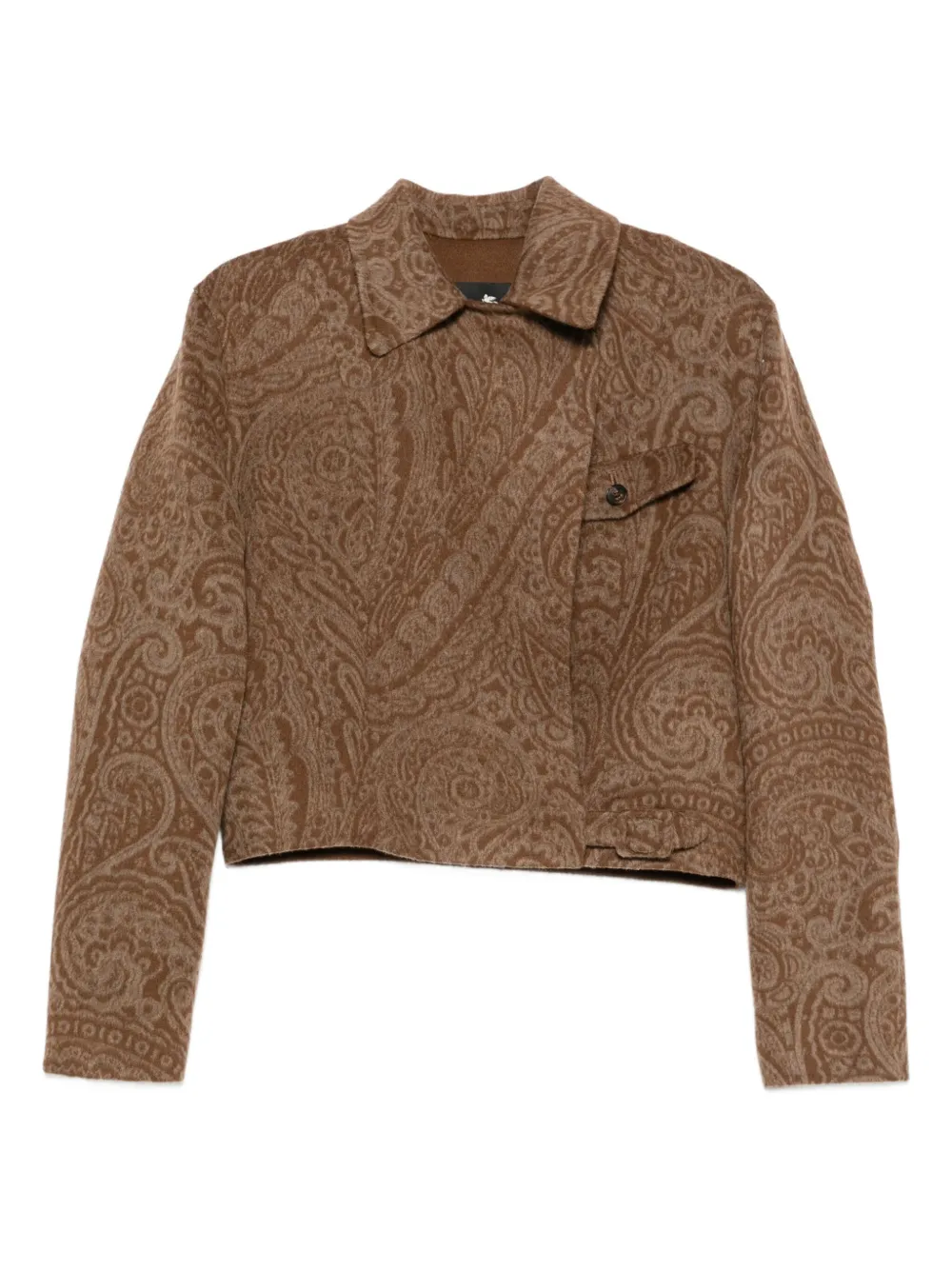 Etro Paisley-pattern Jacket In Brown