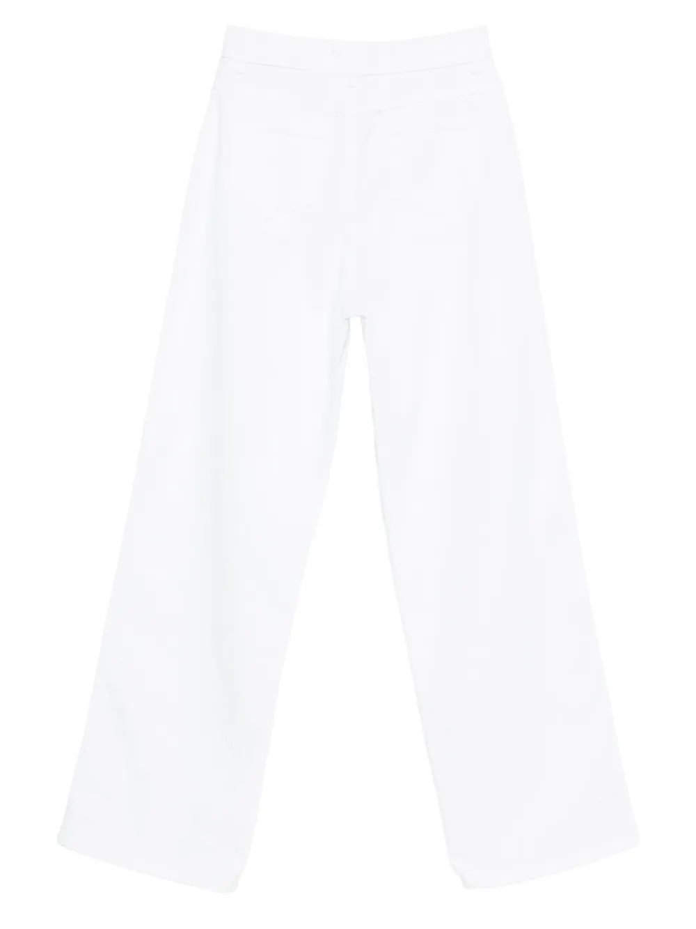 Kiton Jeans met riemlussen - Wit