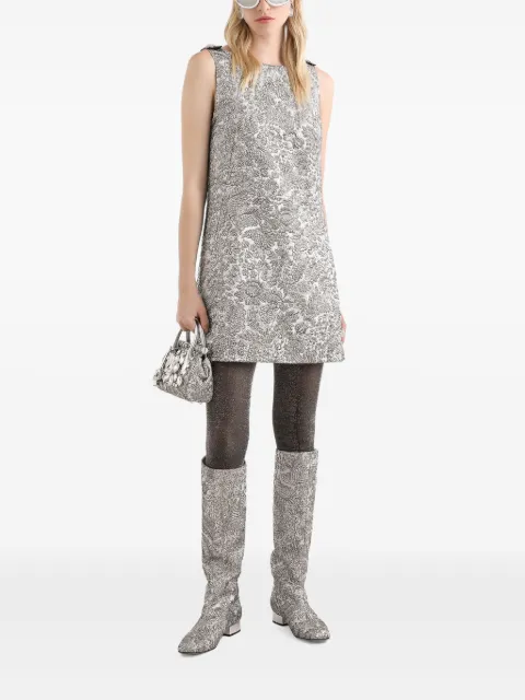 Dolce & Gabbana فستان ميني جاكار بزينة زهور