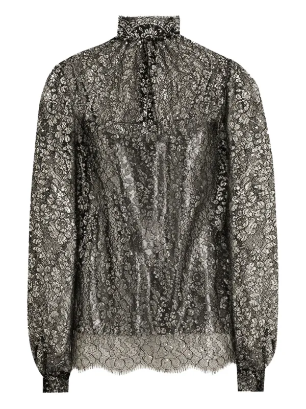 Dolce & Gabbana レースブラウス | ブラック | FARFETCH JP