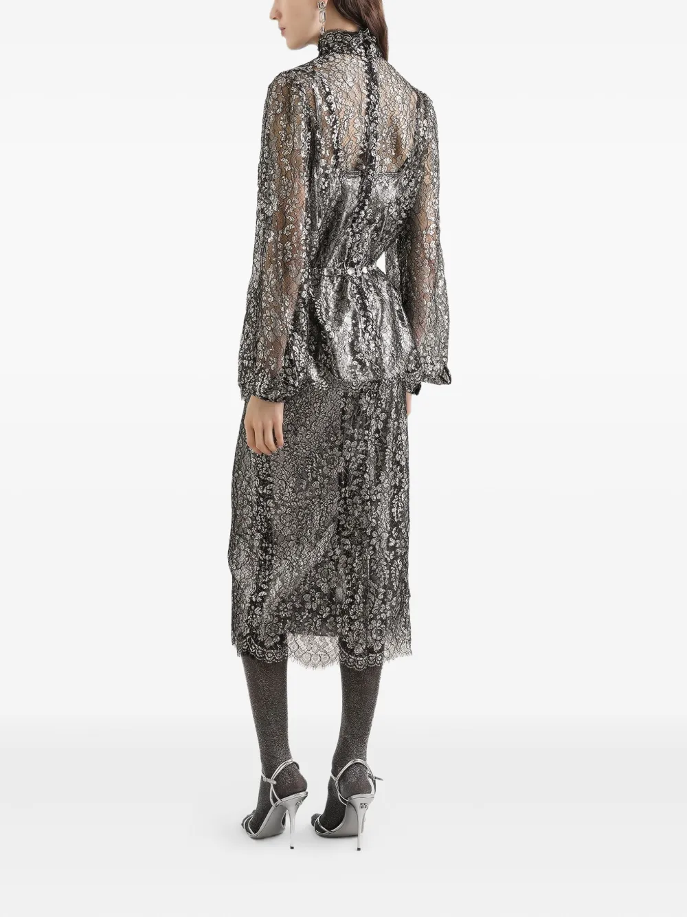 Dolce & Gabbana Blouse met kant Zwart