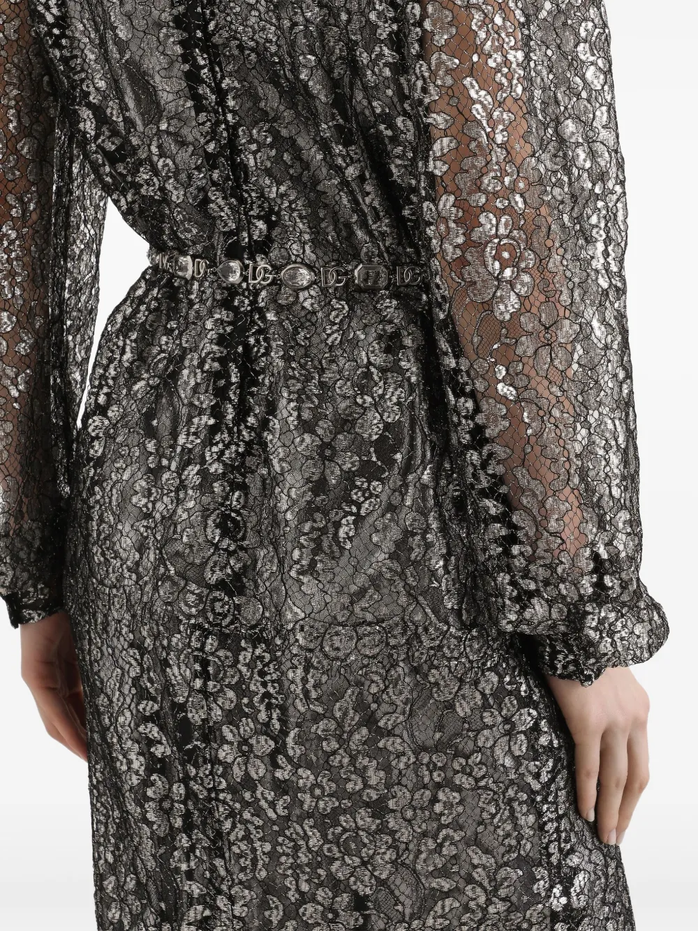 Dolce & Gabbana Blouse met kant Zwart