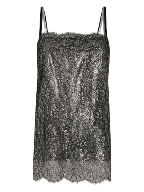 Dolce & Gabbana lamé lace top
