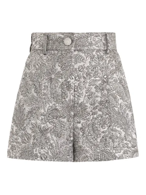 Dolce & Gabbana short à fleurs en jacquard