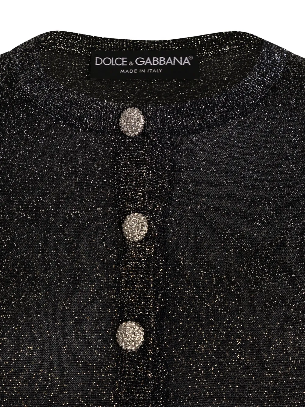 Dolce & Gabbana Metallic vest Zwart