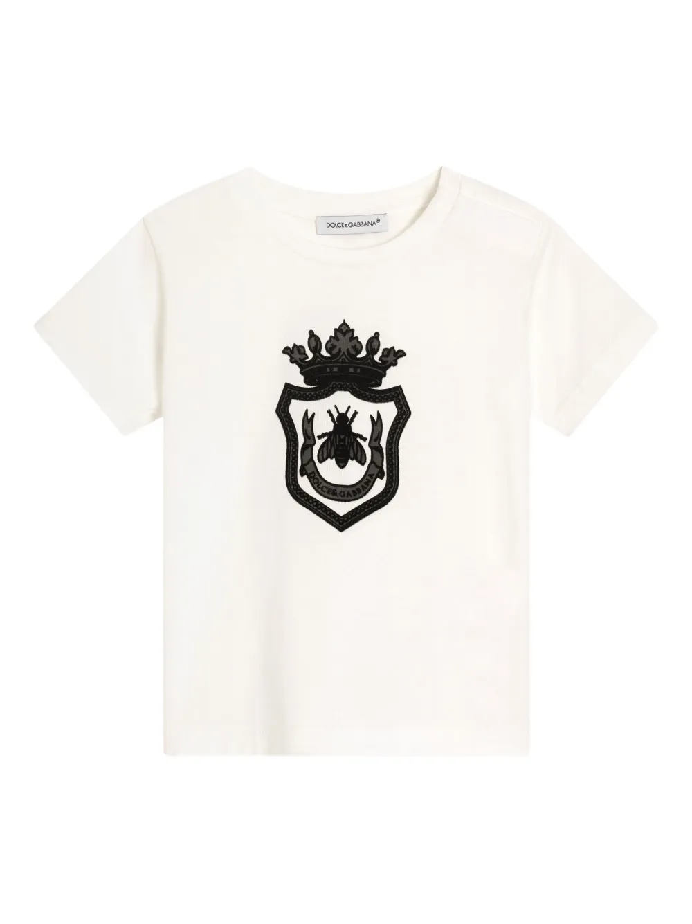 Dolce & Gabbana Kids T-shirt in jersey con stampa - Bianco
