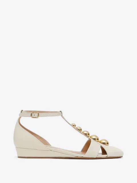 Chloé sandalias con detalle de esfera