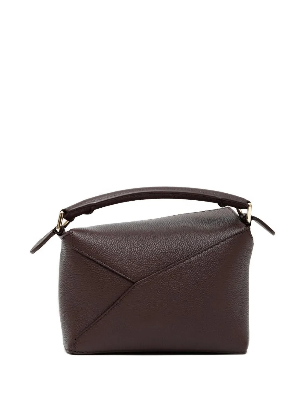 Loewe Puzzle Edge Mini Leather Handbag In Brown