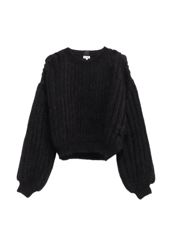 Loewe Sweater in Mohair Blend in Black