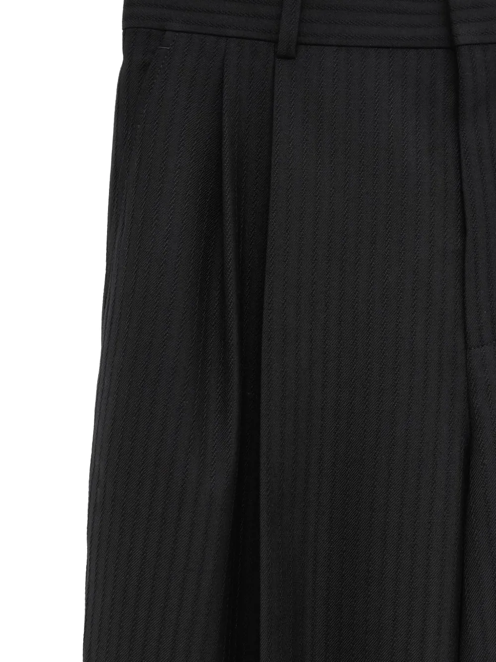 Chloé Pinstripe Pleated Trousers In Black