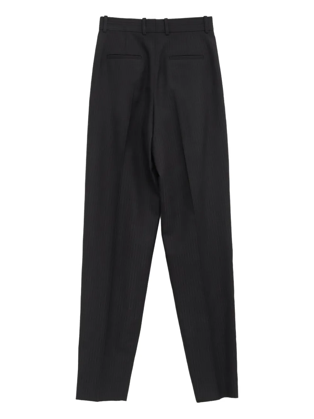 Chloé Pinstripe Pleated Trousers In Black