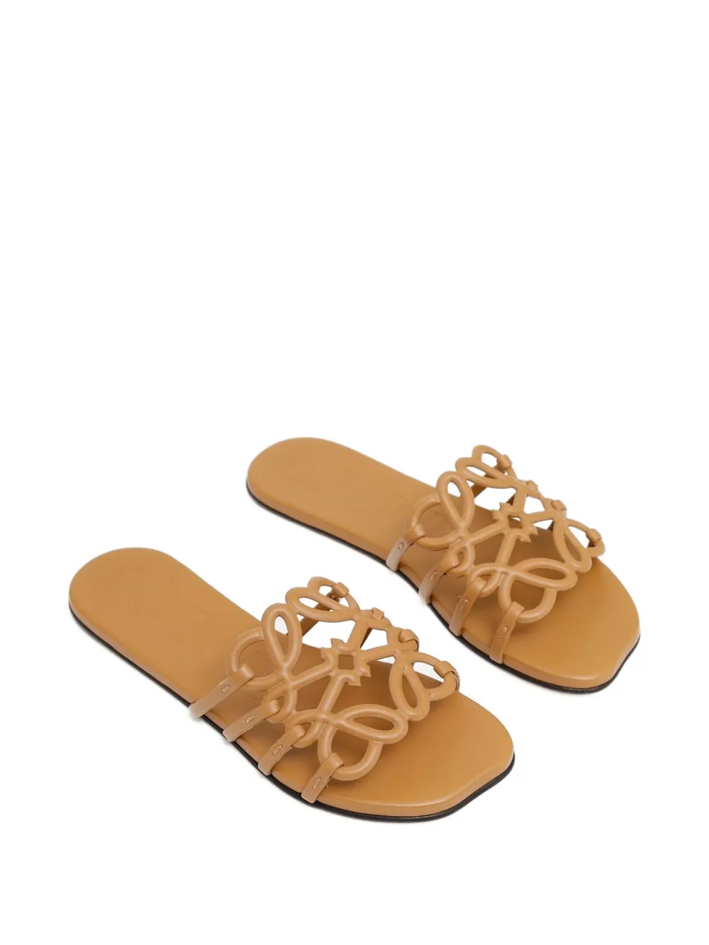LOEWE cut-out strap sandals Beige