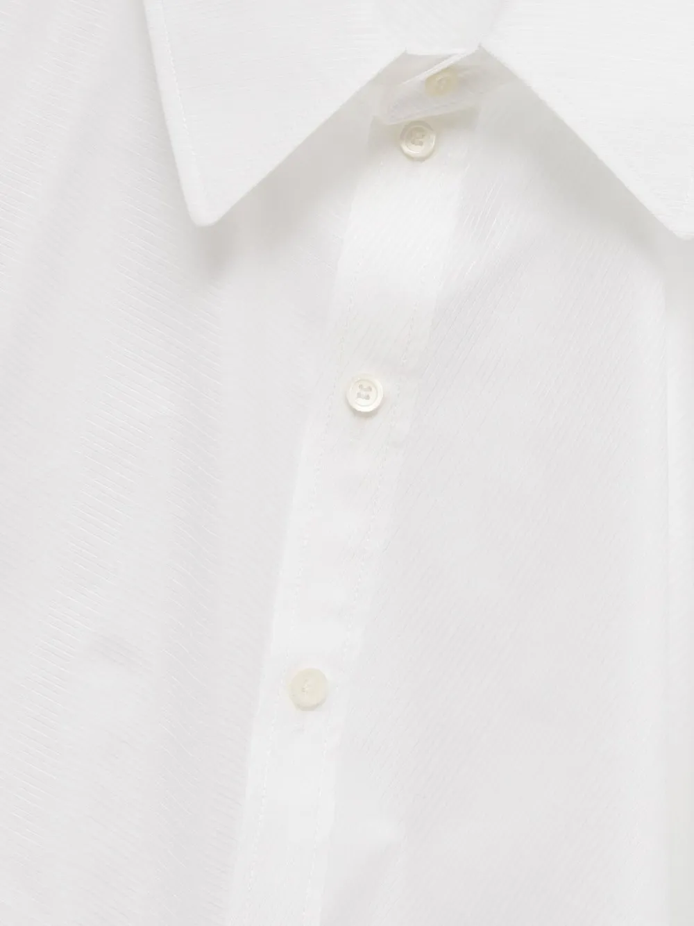 Loewe Camicia Drappeggiata - Bianco 