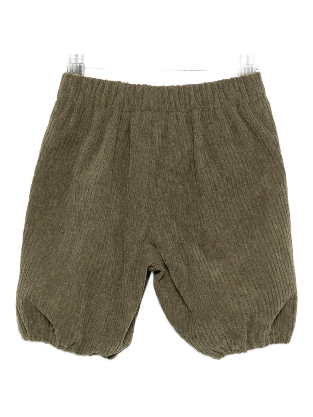 La Stupenderia button-fastening corduroy shorts - Groen
