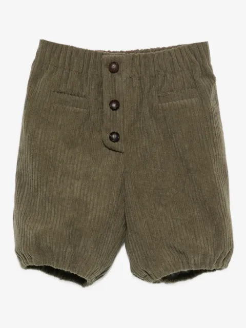 La Stupenderia button-fastening corduroy shorts