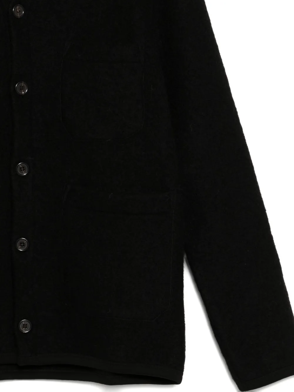  Universal Works V-neck Cardigan - Black 