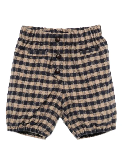 La Stupenderia shorts con cuadros estampados