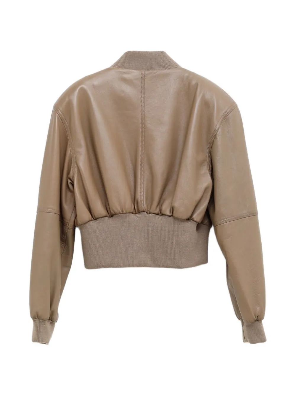  Chloé Zip Leather Jacket - Brown 
