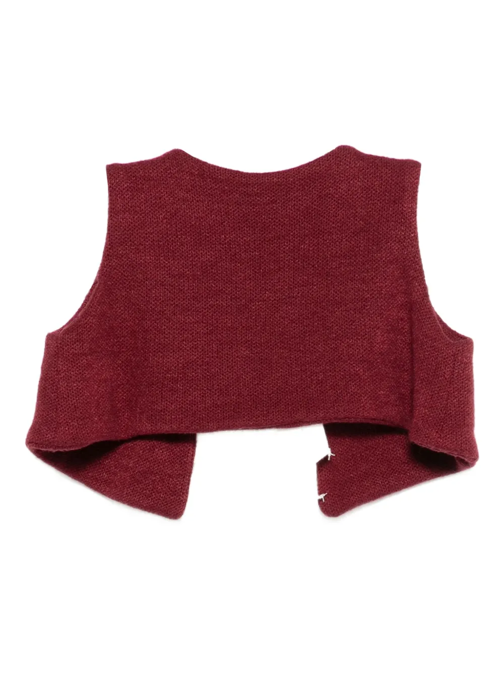 La Stupenderia Vest met strikdetail Rood