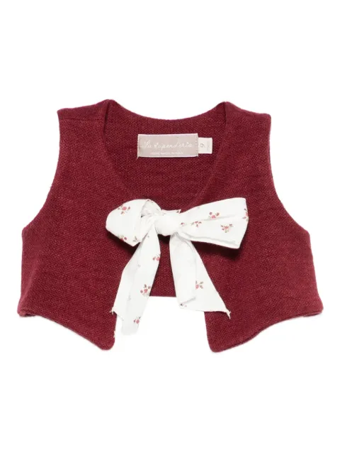 La Stupenderia bow-detailing vest