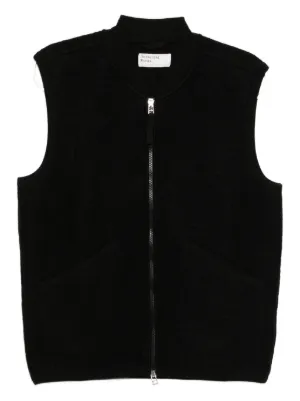 Homme Plissé Issey Miyake Quarry ジップベスト | ブラック | FARFETCH JP