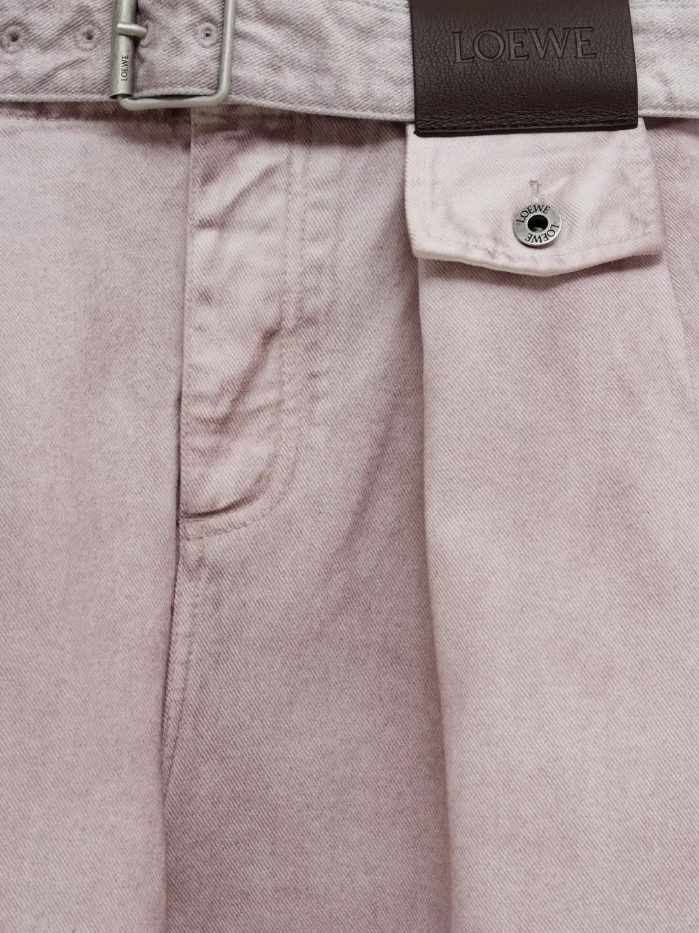  Loewe Belted Jeans - Pink 