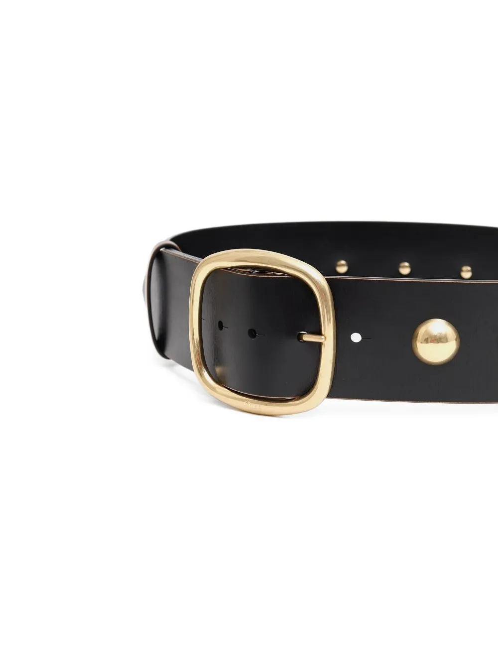 Chloé Midnight studded buckle belt - Zwart