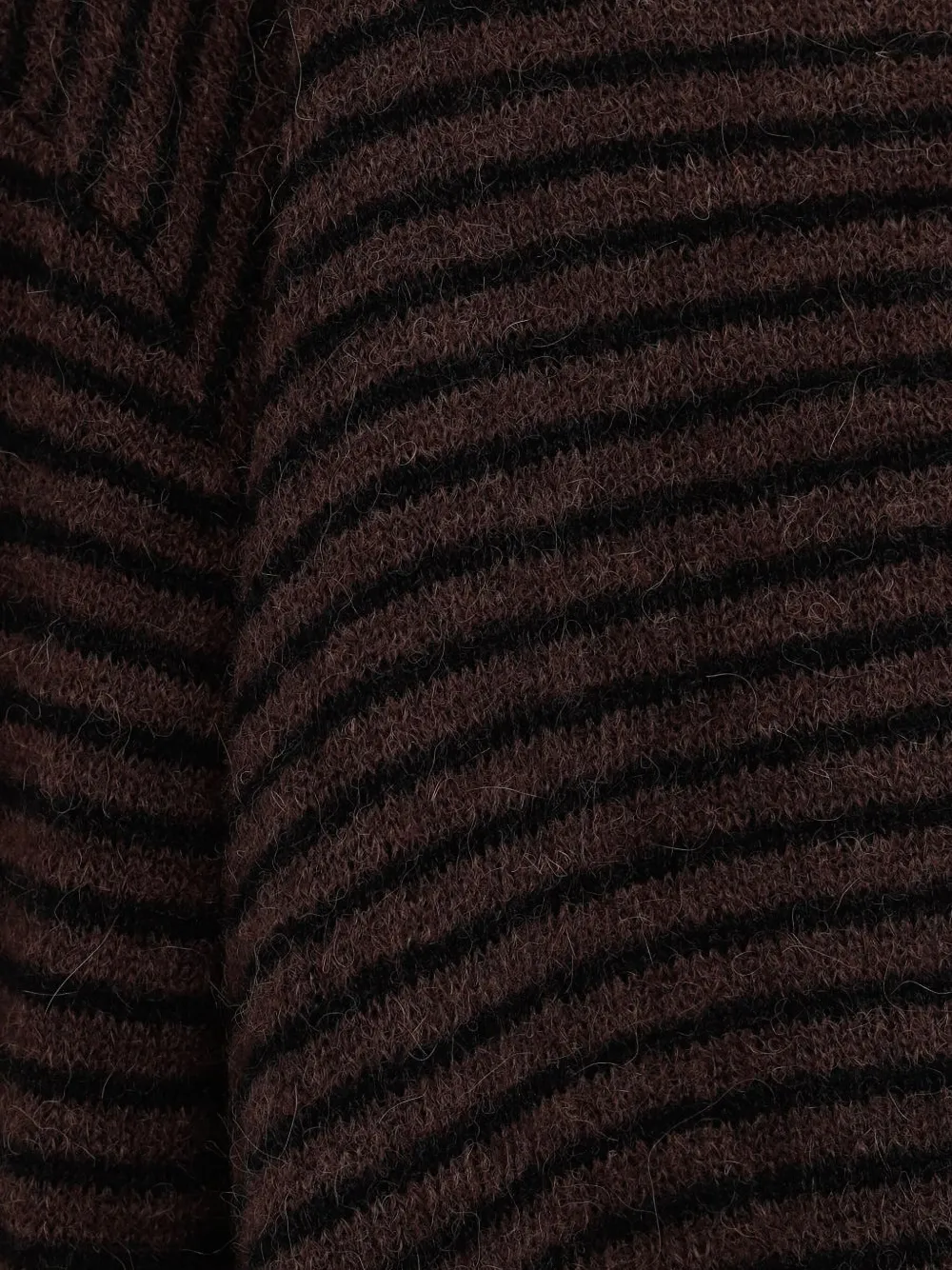 Our Legacy Rigid Striped-pattern Sweater In Brown