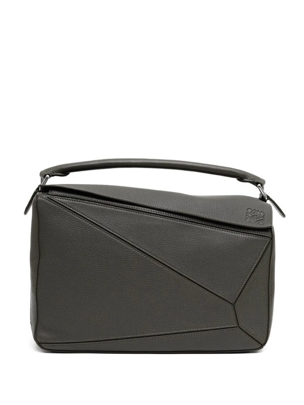 LOEWE large Puzzle leather shoulder bag | Grey | Image 1