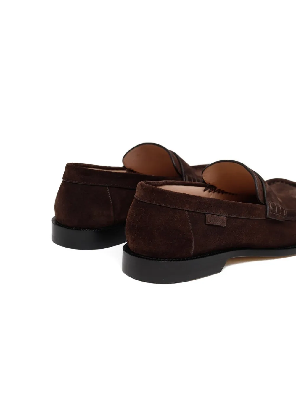 LOEWE bar detail loafers Bruin