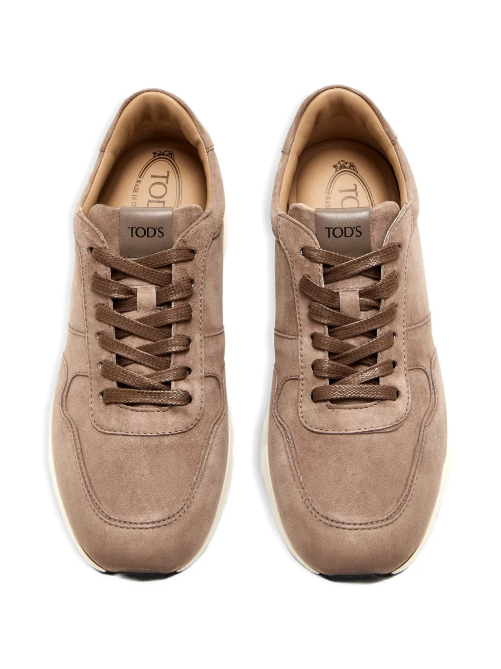 Tod's Sneakers met suède vlakken Beige