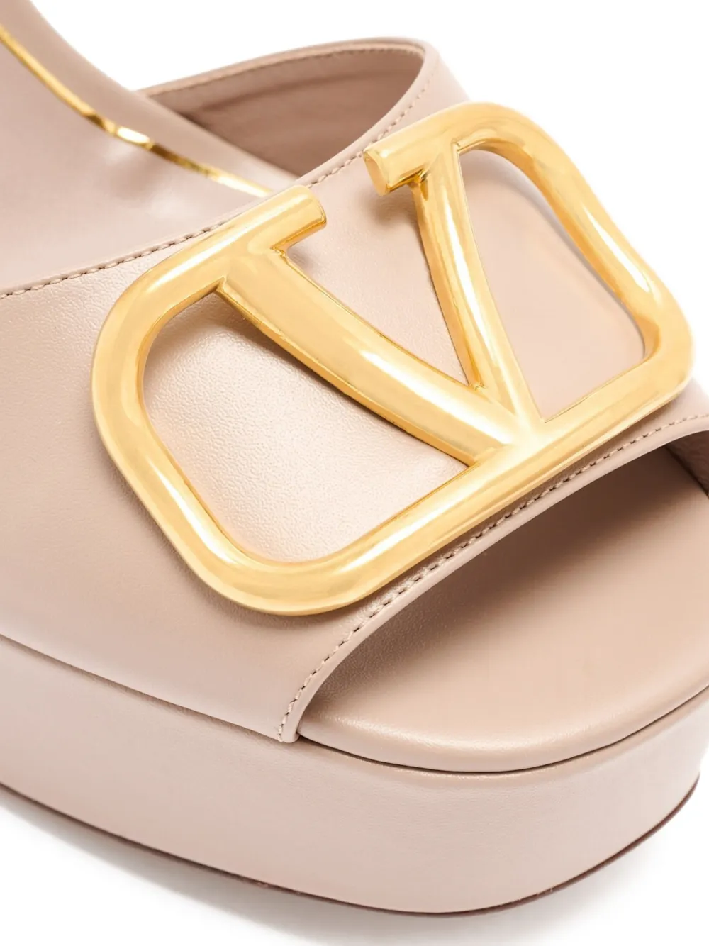 Valentino Garavani VLogo Signature sandalen met plateauzool Roze