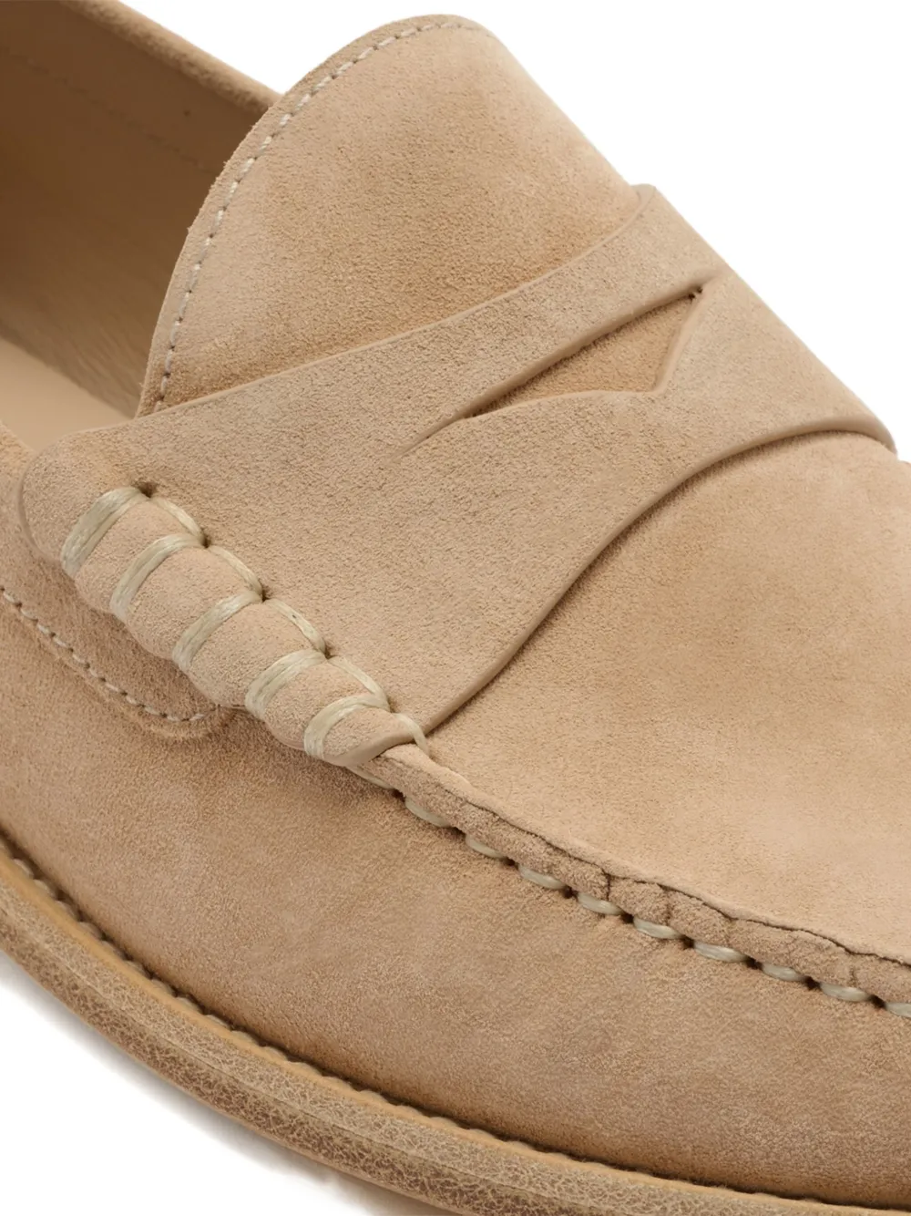 Stuart Weitzman Suede Loafers In Brown