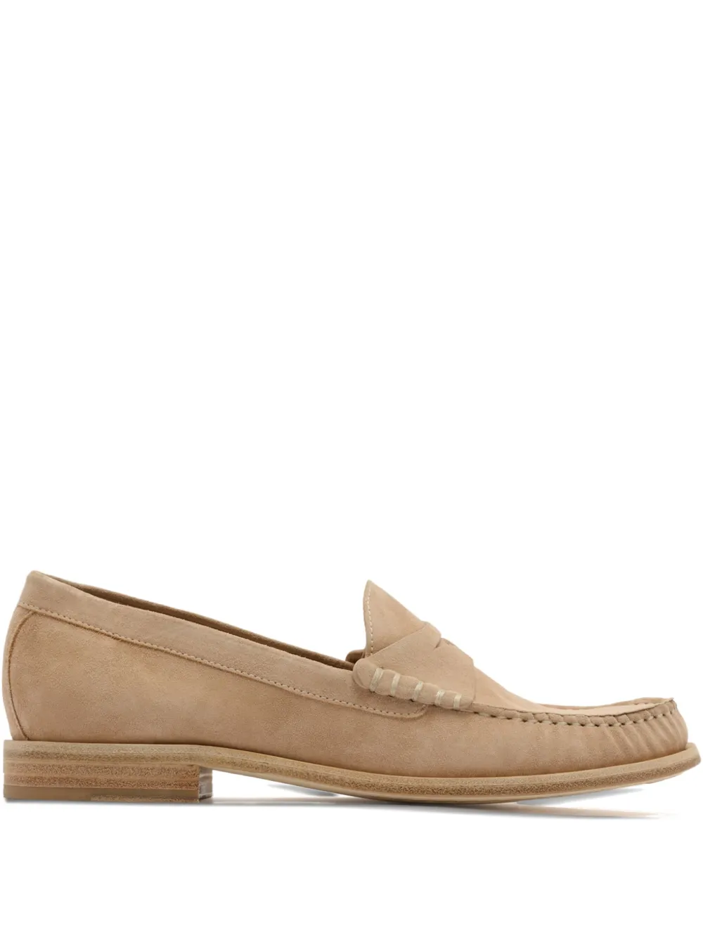 Stuart Weitzman Suede Loafers In Brown