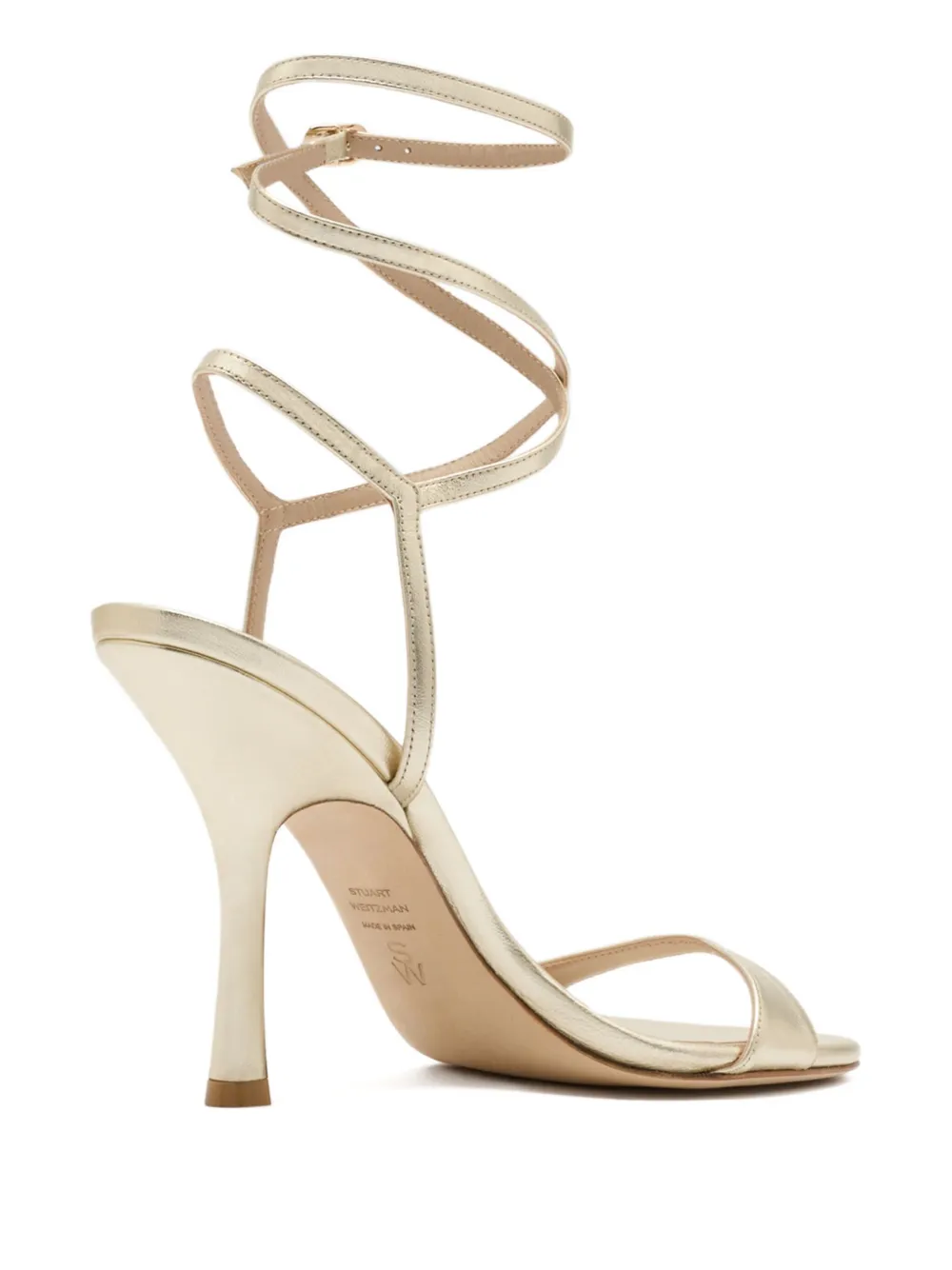 Stuart Weitzman 100mm Nudist Heeled Sandals In Multi