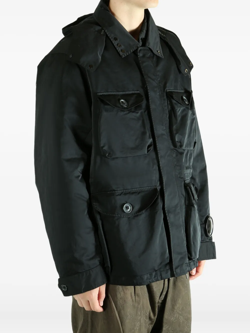 C.P. Company Jack met capuchon Zwart