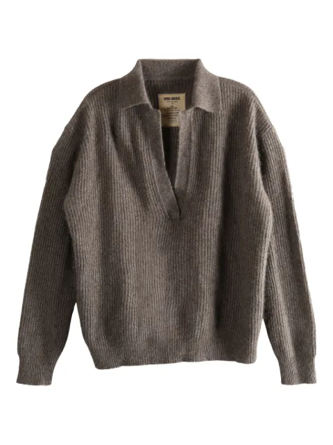 Uma Wang playera tipo polo con cuello en V